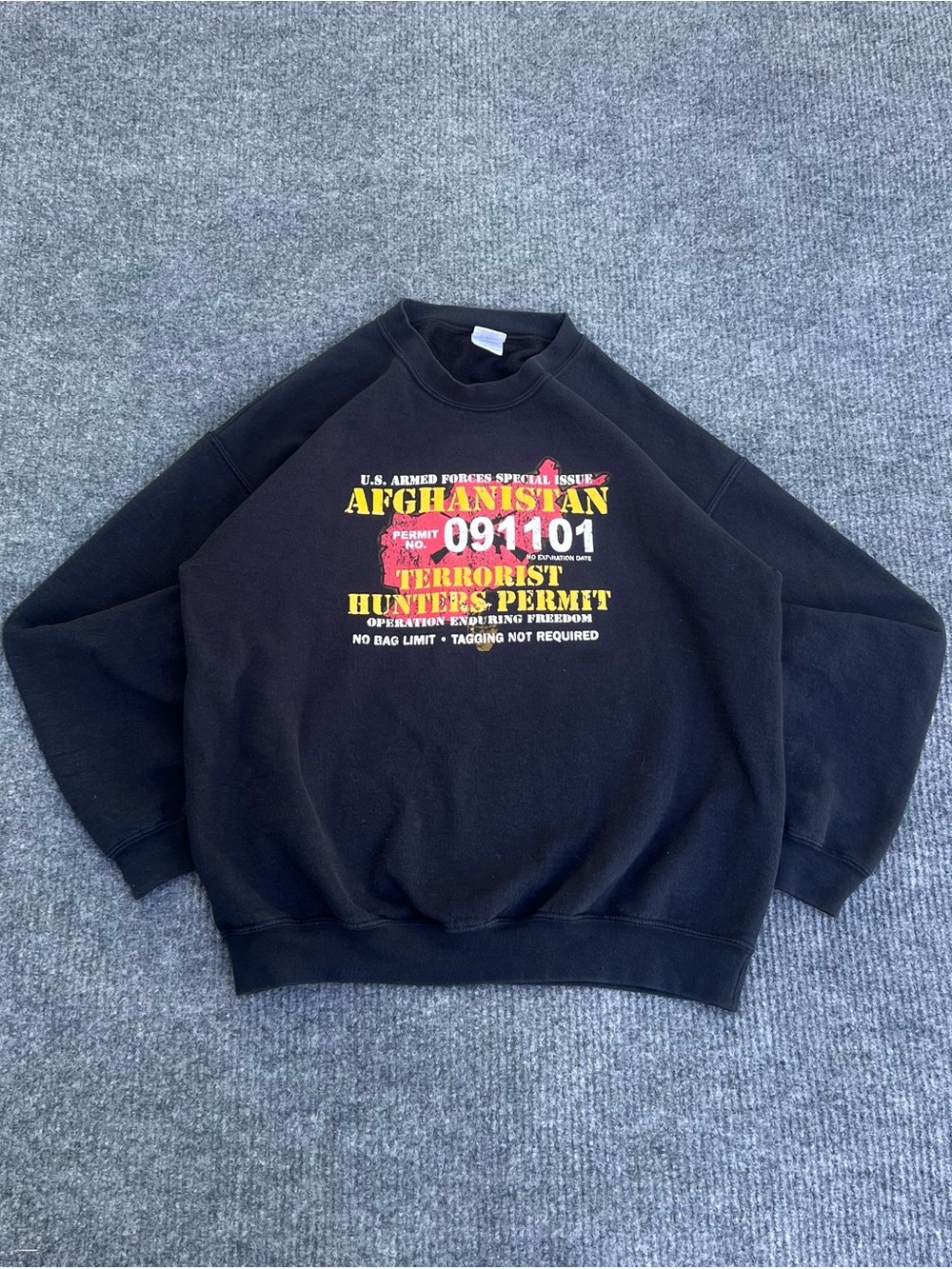 Y2K Afghanistan Military Sweatshirt